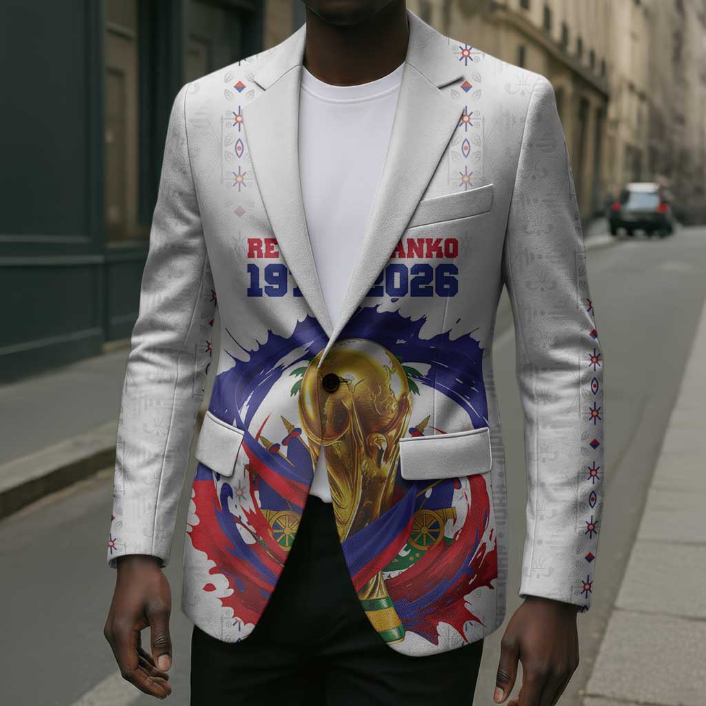 Custom Haiti Grenadye Alaso Blazer White Nou Retounen Anko 1974-2026 - Wonder Print Shop