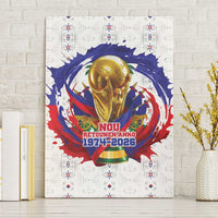 Haiti Grenadye Alaso Canvas Wall Art White Nou Retounen Anko 1974-2026 - Wonder Print Shop