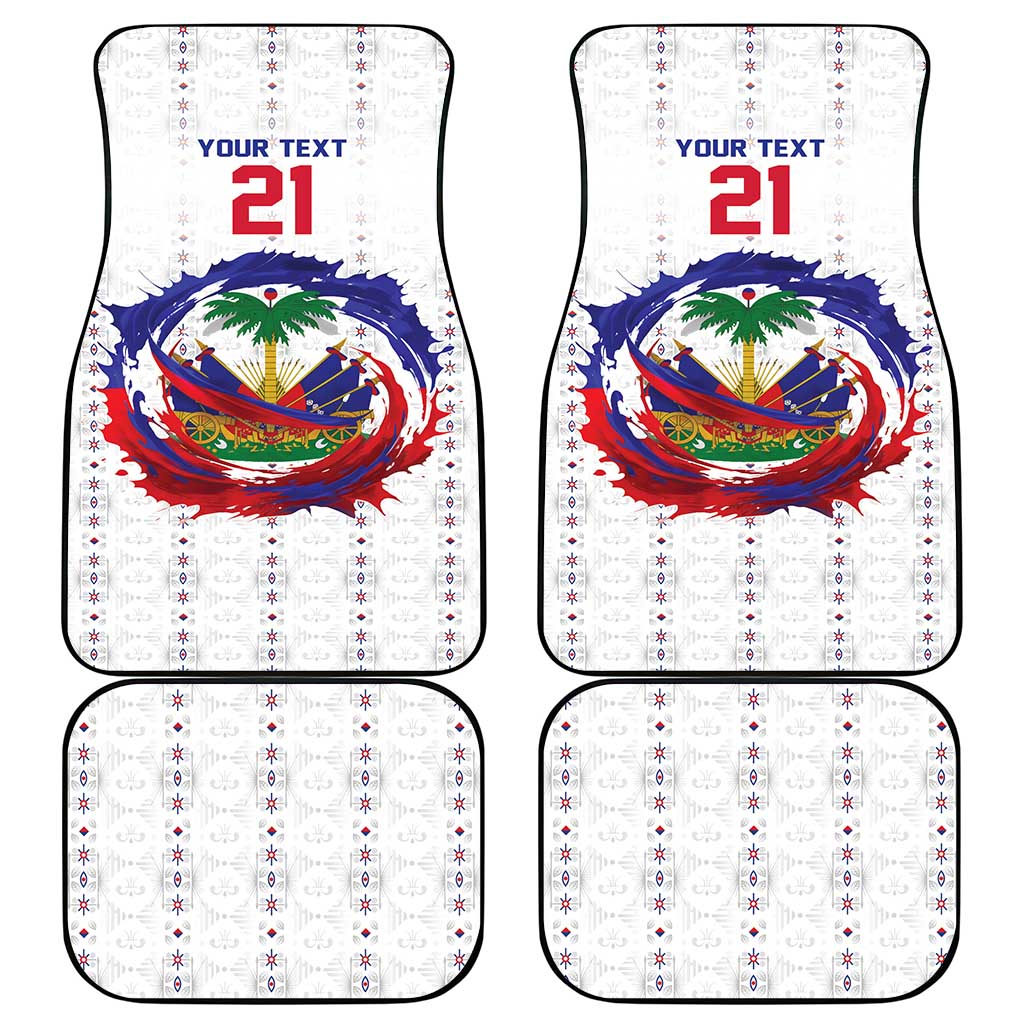 Custom Haiti Grenadye Alaso Car Mats White Nou Retounen Anko 1974-2026 - Wonder Print Shop
