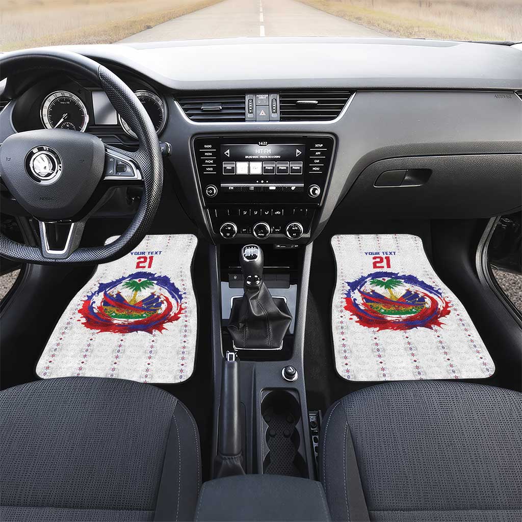 Custom Haiti Grenadye Alaso Car Mats White Nou Retounen Anko 1974-2026 - Wonder Print Shop