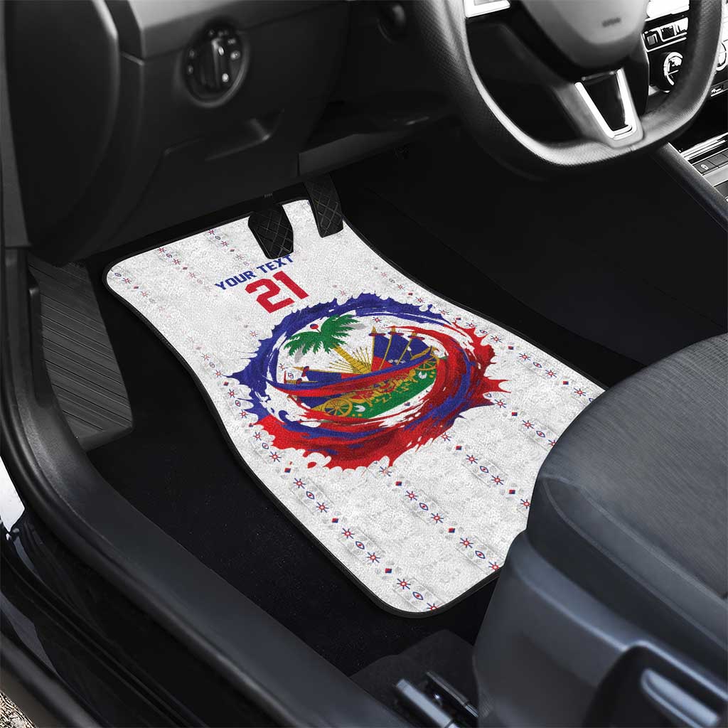 Custom Haiti Grenadye Alaso Car Mats White Nou Retounen Anko 1974-2026 - Wonder Print Shop