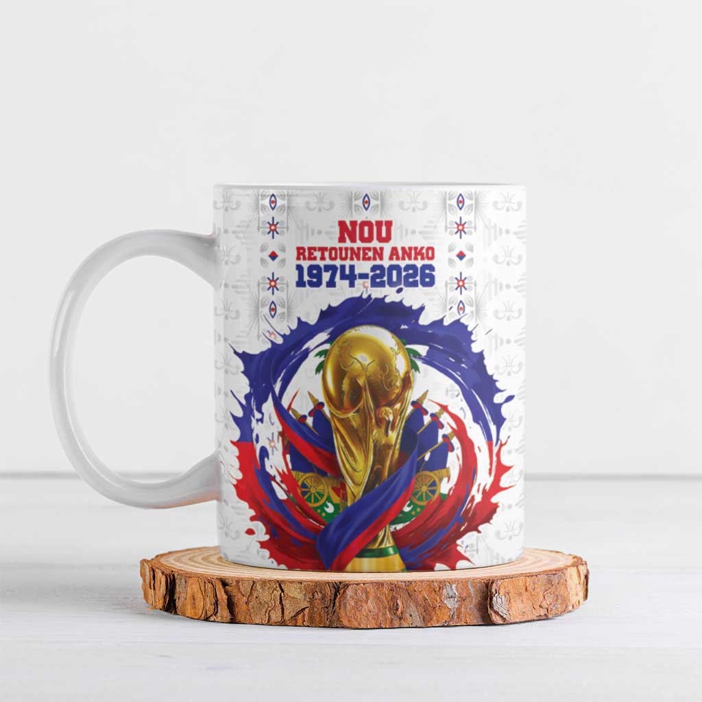 Custom Haiti Grenadye Alaso Ceramic Mug White Nou Retounen Anko 1974-2026 - Wonder Print Shop