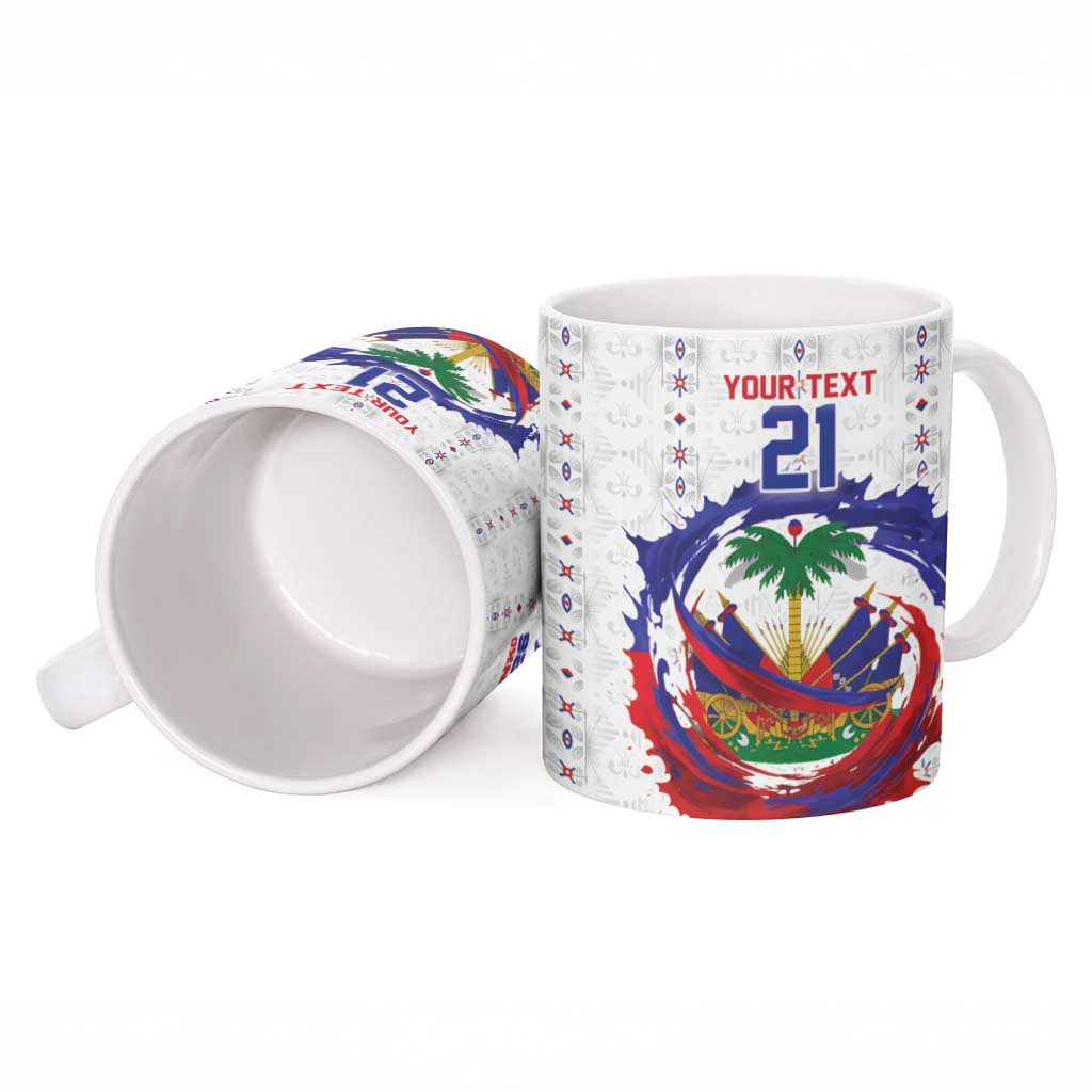 Custom Haiti Grenadye Alaso Ceramic Mug White Nou Retounen Anko 1974-2026 - Wonder Print Shop