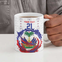 Custom Haiti Grenadye Alaso Ceramic Mug White Nou Retounen Anko 1974-2026 - Wonder Print Shop