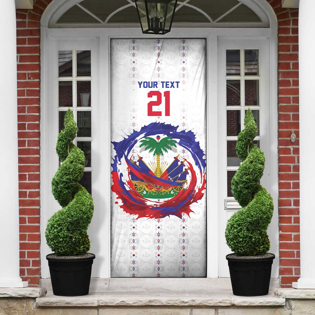 Custom Haiti Grenadye Alaso Door Cover White Nou Retounen Anko 1974-2026 - Wonder Print Shop