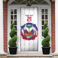 Custom Haiti Grenadye Alaso Door Cover White Nou Retounen Anko 1974-2026 - Wonder Print Shop
