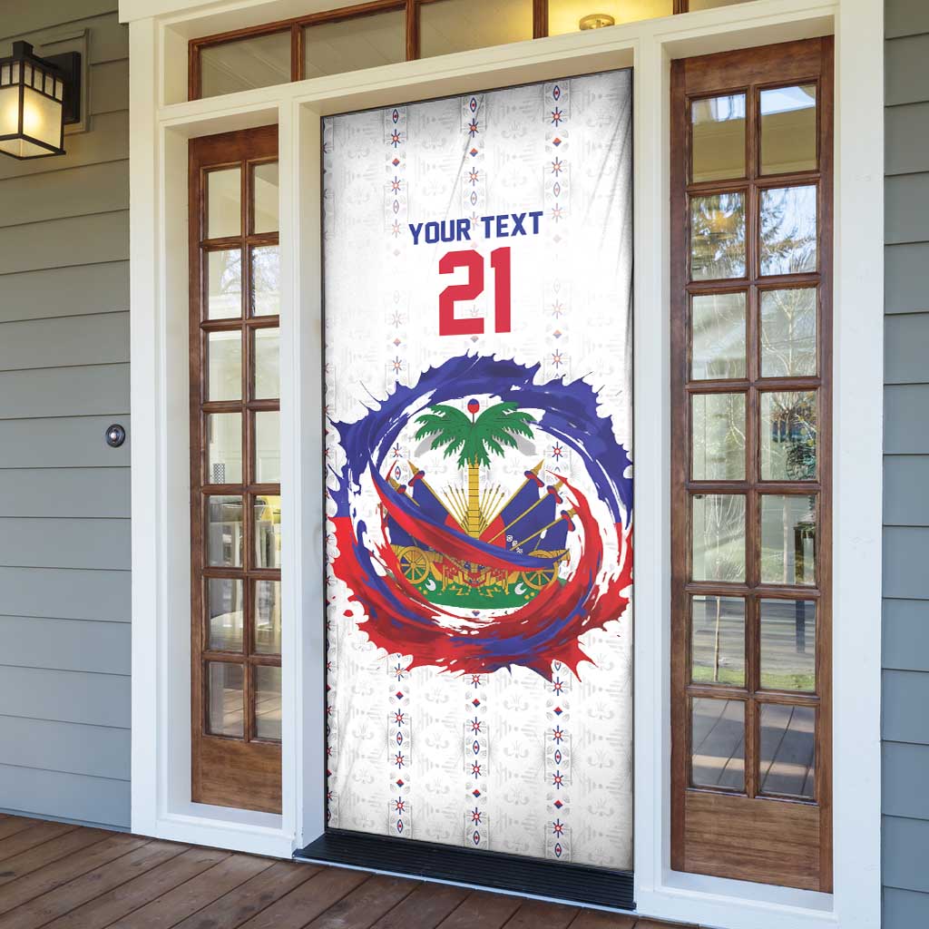 Custom Haiti Grenadye Alaso Door Cover White Nou Retounen Anko 1974-2026 - Wonder Print Shop