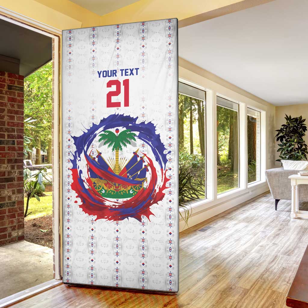 Custom Haiti Grenadye Alaso Door Cover White Nou Retounen Anko 1974-2026 - Wonder Print Shop