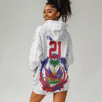 Custom Haiti Grenadye Alaso Hoodie Dress White Nou Retounen Anko 1974-2026 - Wonder Print Shop