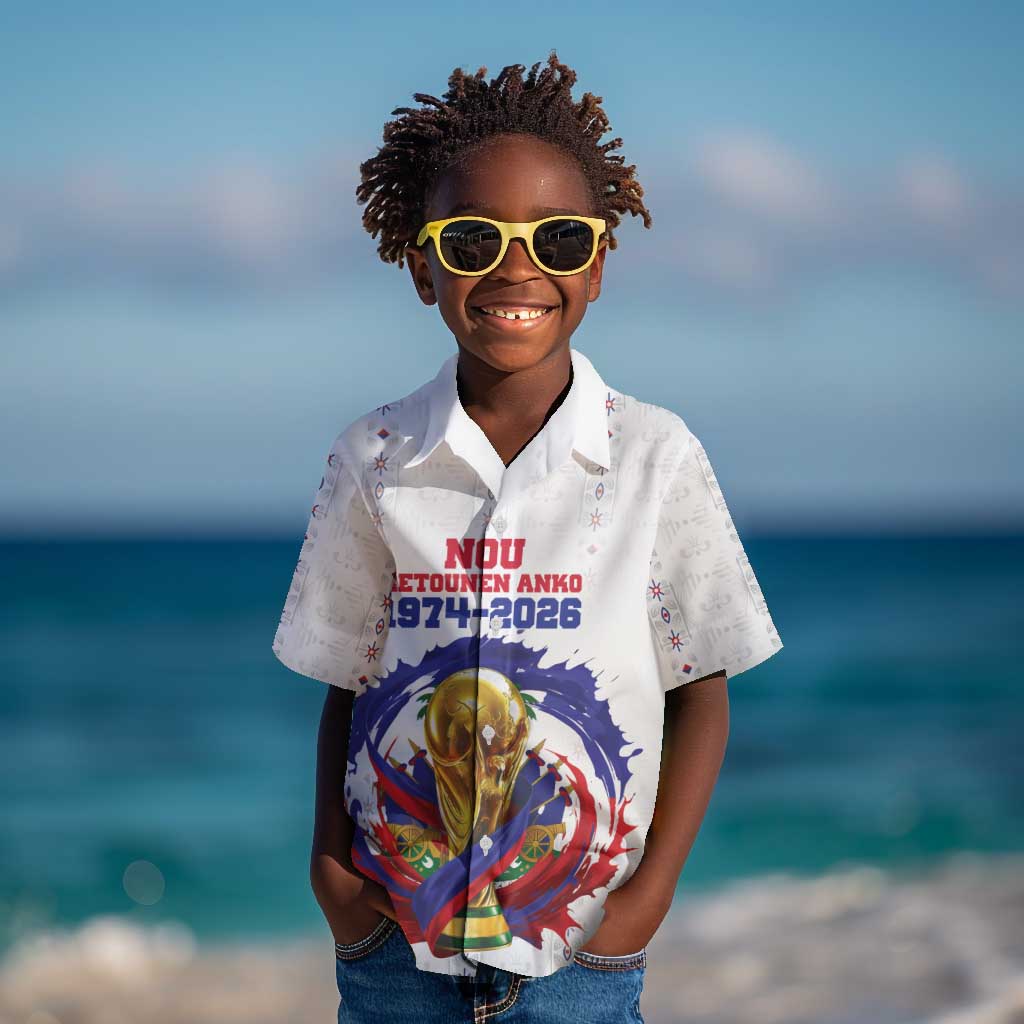 Custom Haiti Grenadye Alaso Kid Hawaiian Shirt White Nou Retounen Anko 1974-2026 - Wonder Print Shop