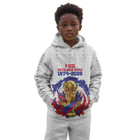 Custom Haiti Grenadye Alaso Kid Hoodie White Nou Retounen Anko 1974-2026 - Wonder Print Shop