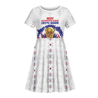 Custom Haiti Grenadye Alaso Kid Short Sleeve Dress White Nou Retounen Anko 1974-2026 - Wonder Print Shop