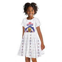 Custom Haiti Grenadye Alaso Kid Short Sleeve Dress White Nou Retounen Anko 1974-2026 - Wonder Print Shop