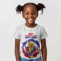 Custom Haiti Grenadye Alaso Kid T shirt White Nou Retounen Anko 1974-2026 - Wonder Print Shop
