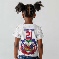 Custom Haiti Grenadye Alaso Kid T shirt White Nou Retounen Anko 1974-2026 - Wonder Print Shop