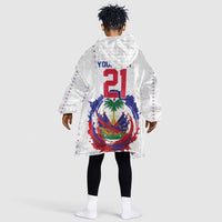 Custom Haiti Grenadye Alaso Kid Wearable Blanket Hoodie White Nou Retounen Anko 1974-2026 - Wonder Print Shop