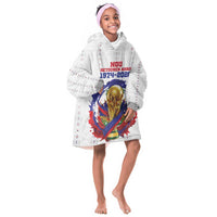 Custom Haiti Grenadye Alaso Kid Wearable Blanket Hoodie White Nou Retounen Anko 1974-2026 - Wonder Print Shop