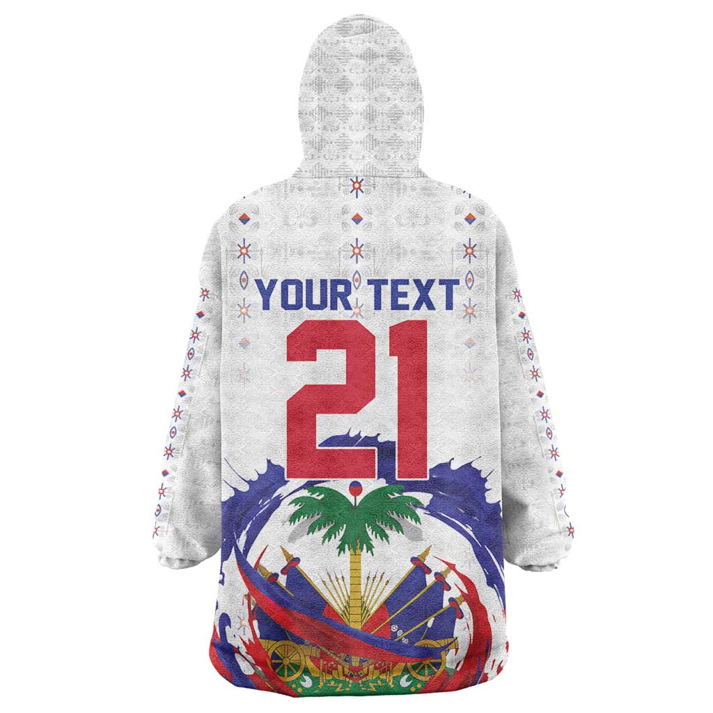 Custom Haiti Grenadye Alaso Kid Wearable Blanket Hoodie White Nou Retounen Anko 1974-2026 - Wonder Print Shop