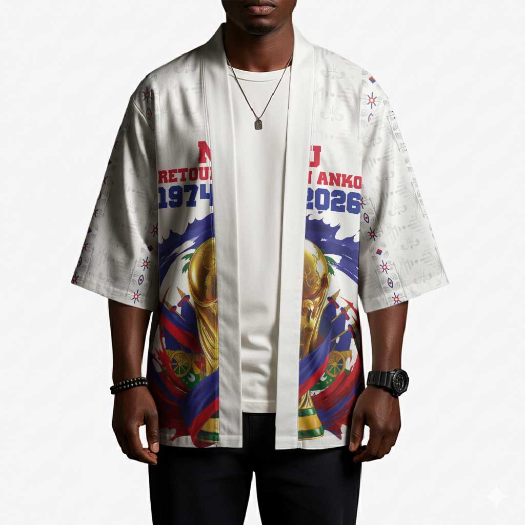 Custom Haiti Grenadye Alaso Kimono White Nou Retounen Anko 1974-2026 - Wonder Print Shop