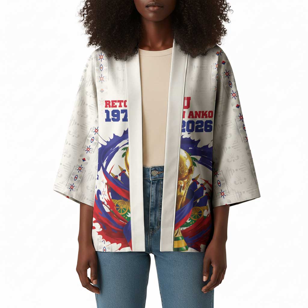 Custom Haiti Grenadye Alaso Kimono White Nou Retounen Anko 1974-2026 - Wonder Print Shop