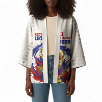 Custom Haiti Grenadye Alaso Kimono White Nou Retounen Anko 1974-2026 - Wonder Print Shop