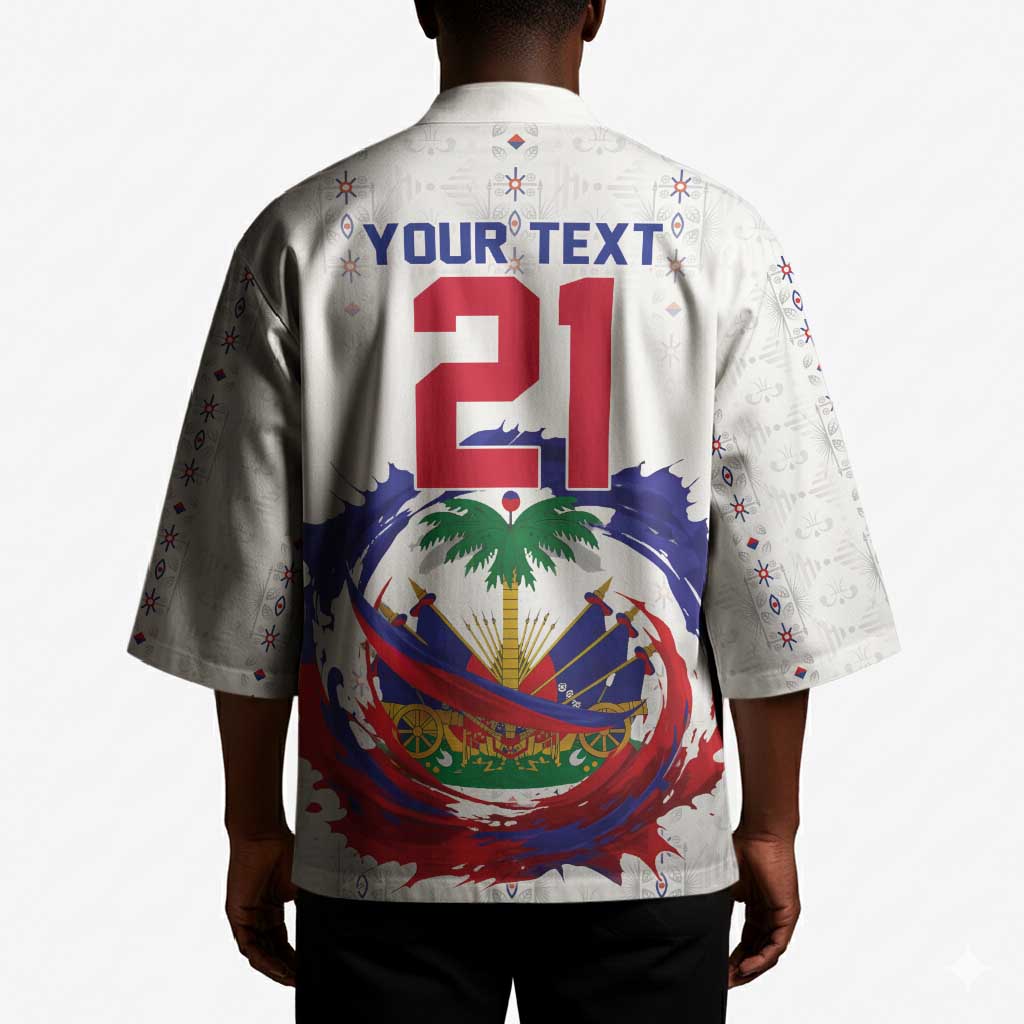 Custom Haiti Grenadye Alaso Kimono White Nou Retounen Anko 1974-2026 - Wonder Print Shop