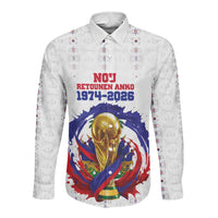 Custom Haiti Grenadye Alaso Long Sleeve Button Shirt White Nou Retounen Anko 1974-2026 - Wonder Print Shop