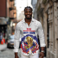 Custom Haiti Grenadye Alaso Long Sleeve Button Shirt White Nou Retounen Anko 1974-2026 - Wonder Print Shop