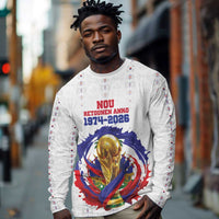 Custom Haiti Grenadye Alaso Long Sleeve Shirt White Nou Retounen Anko 1974-2026 - Wonder Print Shop