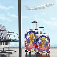 Haiti Grenadye Alaso Luggage Cover White Nou Retounen Anko 1974-2026 - Wonder Print Shop