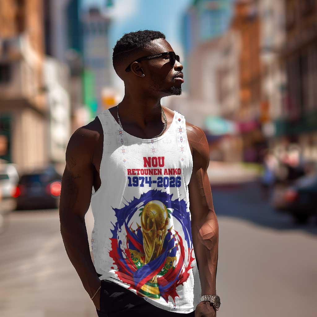 Custom Haiti Grenadye Alaso Men Tank Top White Nou Retounen Anko 1974-2026 - Wonder Print Shop