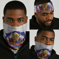 Haiti Grenadye Alaso Neck Gaiter White Nou Retounen Anko 1974-2026 - Wonder Print Shop