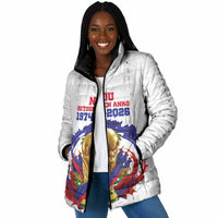 Custom Haiti Grenadye Alaso Padded Jacket White Nou Retounen Anko 1974-2026 - Wonder Print Shop