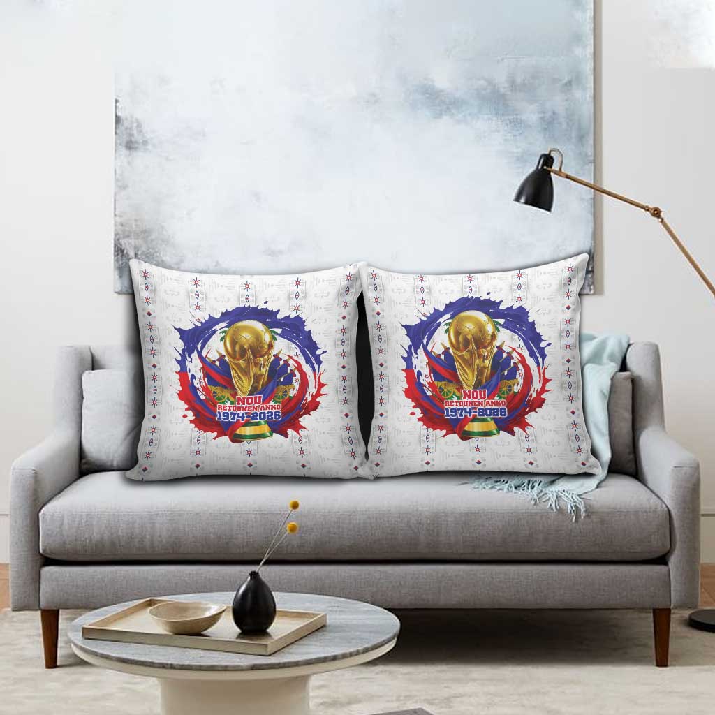 Haiti Grenadye Alaso Pillow Cover White Nou Retounen Anko 1974-2026 - Wonder Print Shop