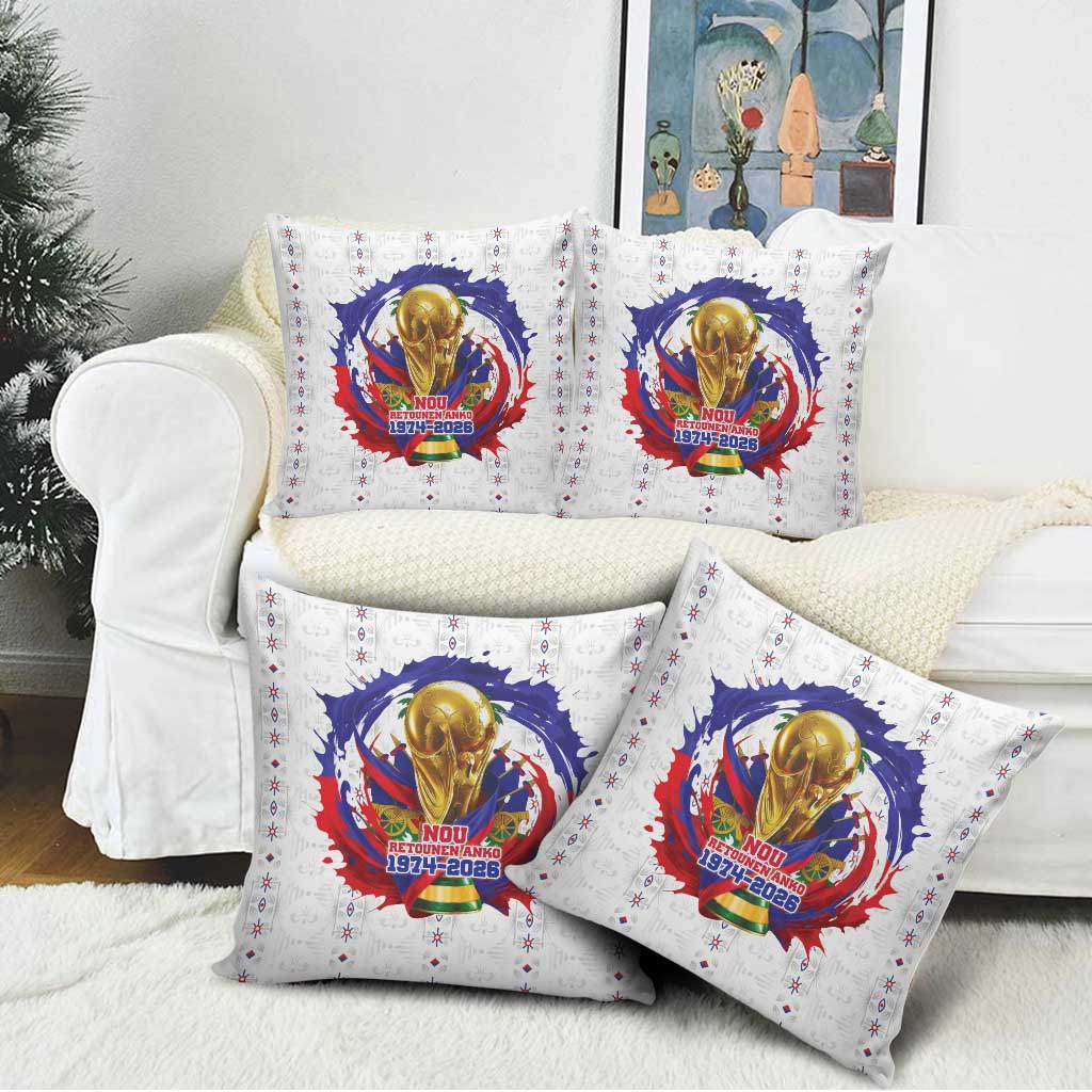 Haiti Grenadye Alaso Pillow Cover White Nou Retounen Anko 1974-2026 - Wonder Print Shop