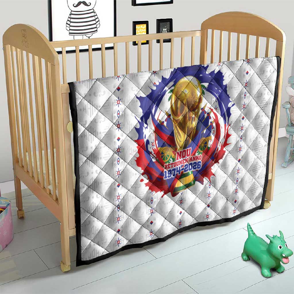 Haiti Grenadye Alaso Quilt White Nou Retounen Anko 1974-2026 - Wonder Print Shop