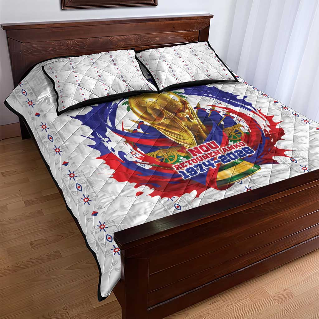 Haiti Grenadye Alaso Quilt Bed Set White Nou Retounen Anko 1974-2026 - Wonder Print Shop