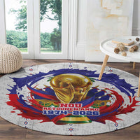 Haiti Grenadye Alaso Round Carpet White Nou Retounen Anko 1974-2026 - Wonder Print Shop