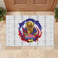 Haiti Grenadye Alaso Rubber Doormat White Nou Retounen Anko 1974-2026 - Wonder Print Shop