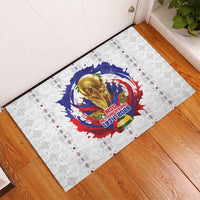 Haiti Grenadye Alaso Rubber Doormat White Nou Retounen Anko 1974-2026 - Wonder Print Shop