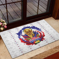 Haiti Grenadye Alaso Rubber Doormat White Nou Retounen Anko 1974-2026 - Wonder Print Shop