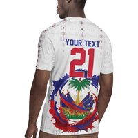 Custom Haiti Grenadye Alaso Rugby Jersey White Nou Retounen Anko 1974-2026 - Wonder Print Shop