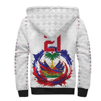Custom Haiti Grenadye Alaso Sherpa Hoodie White Nou Retounen Anko 1974-2026 - Wonder Print Shop