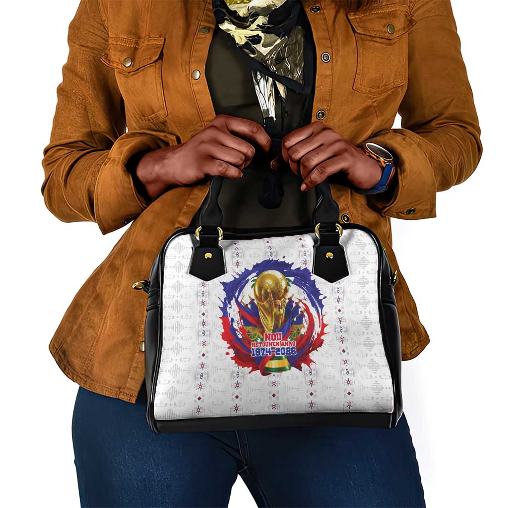 Haiti Grenadye Alaso Shoulder Handbag White Nou Retounen Anko 1974-2026 - Wonder Print Shop