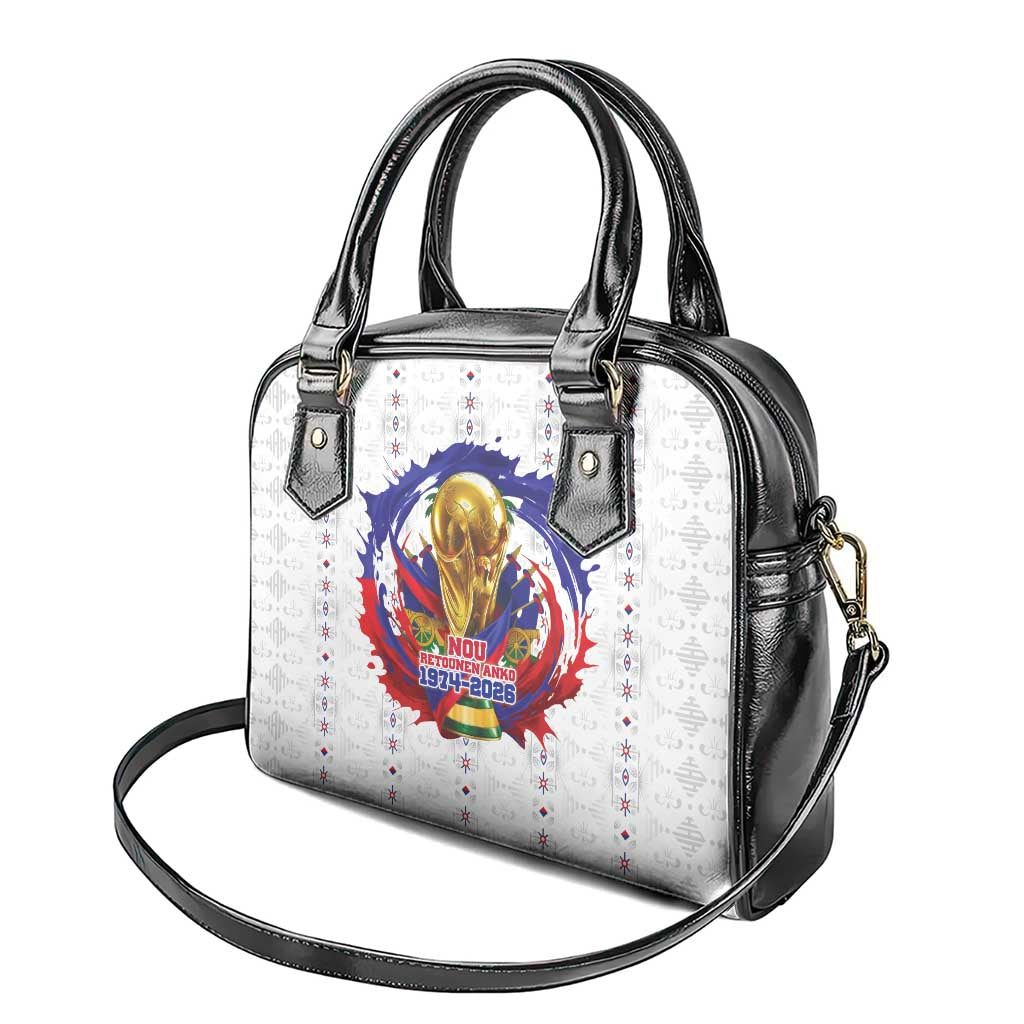 Haiti Grenadye Alaso Shoulder Handbag White Nou Retounen Anko 1974-2026 - Wonder Print Shop