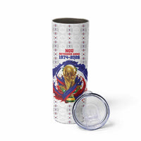 Custom Haiti Grenadye Alaso Skinny Tumbler White Nou Retounen Anko 1974-2026 - Wonder Print Shop