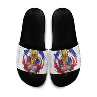 Haiti Grenadye Alaso Slide Sandals White Nou Retounen Anko 1974-2026 - Wonder Print Shop