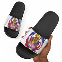 Haiti Grenadye Alaso Slide Sandals White Nou Retounen Anko 1974-2026 - Wonder Print Shop