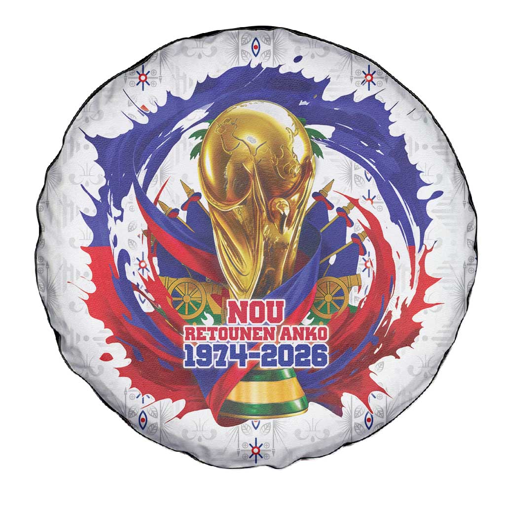 Haiti Grenadye Alaso Spare Tire Cover White Nou Retounen Anko 1974-2026 - Wonder Print Shop
