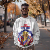 Custom Haiti Grenadye Alaso Sweatshirt White Nou Retounen Anko 1974-2026 - Wonder Print Shop